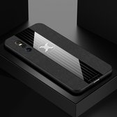 Voor Vivo X27 XINLI stiksels textuur schokbestendige TPU beschermhoes (zwart)