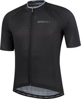 Rogelli Weave Fietsshirt - Korte Mouwen - Heren - Zwart, Grijs - Maat XL