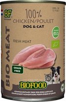 Biofood organic hond 100% kip blik - 400 gr - 12 stuks