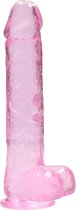 9 / 23 cm Realistic Dildo With Balls - Pink