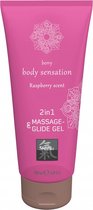SHIATSU Massage & Glide Gel 2 in 1 Raspberry