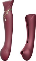 QUEEN SET  wine red