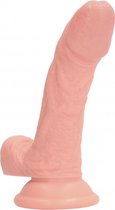 5 Inch Curved Realistic Dildo - Flesh