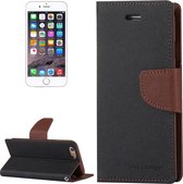 GOOSPERY FANCY DAGBOEK voor iPhone 6 & 6s Cross Texture Horizontale Flip Leren Case met Kaartsleuven & Portemonnee & Houder (Taupe)