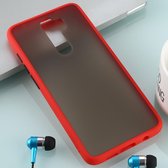 Voor Xiaomi Redmi Note 8 Pro Skin Hand Feeling Series Anti-fall Frosted PC + TPU Case (rood)