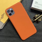 Voor iPhone 11 Pro Max schokbestendig mat TPU beschermhoes (oranje)