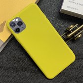 Voor iPhone 11 Pro Max schokbestendig mat TPU beschermhoes (geel)
