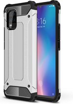 Voor Xiaomi 10 Lite Magic Armor TPU + pc-combinatiebehuizing (zilver)