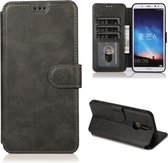 Voor Huawei Mate 10 Lite / Maimang 6 Kalf Textuur Magnetische Gesp Horizontale Flip Leren Case met Houder & Kaartsleuven & Portemonnee & Fotolijst (Zwart)