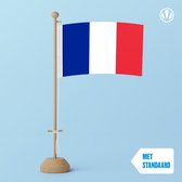 Tafelvlag Frankrijk 10x15cm | met standaard