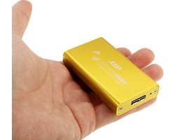 Let op type!! Externe behuizing met USB 3.0 aansluiting voor mSATA Solid State Disk SSD (zwart)