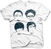 The Big Bang Theory Tshirt Homme -3XL- Têtes de préfixe Wit