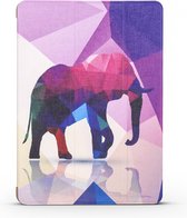 Apple iPad Mini 5 7.9 (2019) Hoes - Mobigear - Tri-Fold Serie - Kunstlederen Bookcase - Elephant - Hoes Geschikt Voor Apple iPad Mini 5 7.9 (2019)