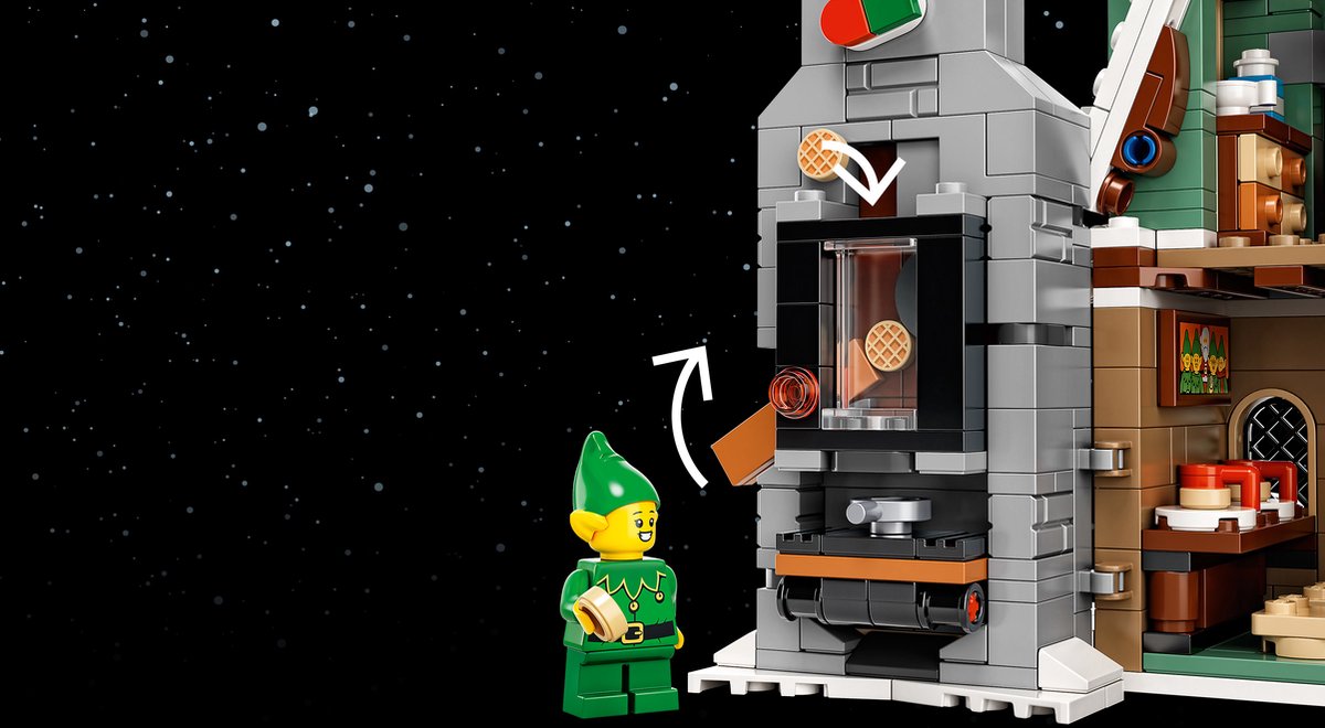 LEGO® Elf Clubhuis (10275) modelbouwset om neer te zetten; haal herinneringen aan kerst op met dit feestelijke project, een fantastisch cadeau voor volwassenen en gezinnen die graag creatief bezig zijn (1197 onderdelen) — afbeelding 18