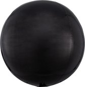 Orbz mat zwart folie ballon.