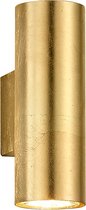 LED Wandlamp - Iona Clona - GU10 Fitting - Rond - Mat Goud - Aluminium