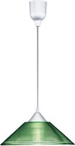 LED Hanglamp - Hangverlichting - Iona Dikon - E27 Fitting - Rond - Aluminium Groen - Kunststof