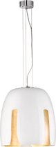 LED Plafondlamp - Plafondverlichting - Iona Madina - E27 Fitting - Rond - Mat Chroom - Aluminium