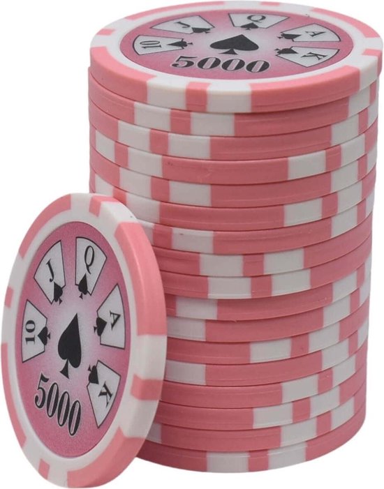 Afbeelding van het spel Royal Flush ABS Chips 5000 roze (25 stuks)