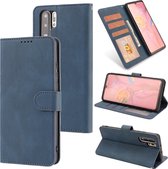 Voor Huawei P30 Pro Fantasy Klassiek Huidgevoel Kalfsleer Textuur Magnetische gesp Horizontale Flip PU lederen tas met houder & kaartsleuf & portemonnee (blauw)