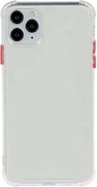 Voor iPhone 12 Max Pro TPU Kleur Doorschijnend Vierhoekige Airbag Schokbestendige Telefoon Beschermhoes (Transparant Wit)