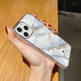IMD Stars River Marble Pattern schokbestendige TPU beschermhoes voor iPhone 12 Pro Max (D4)