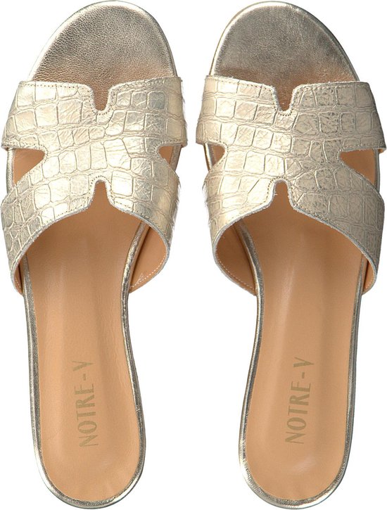 Notre-V 2213 Slippers - Dames - Goud - Maat 40 | bol.com