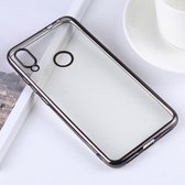 Ultradunne galvaniseren Soft TPU beschermende achterkant van de behuizing voor Xiaomi Redmi Note 7 (zwart)