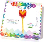 Creagami KIDS: TOVERSTAF HART Origami 3D H25cm, 89-delig, doos 21x21x3cm. Made  in Italy, 5+