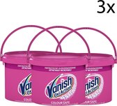 Vanish Oxi Action Colour Safe Base Poeder - Voor Witte en Gekleurde Was - 2,4kg x3