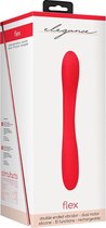 Double Ended Vibrator - Flex - Red