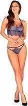 Flowlace Kanten 2-delige Bh Set - Blauw