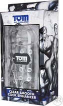 Tom of Finland Genopte Penissleeve - Transparant - Sextoys - Penispompen & Penis Sleeves - Toys voor heren - Penissleeve's
