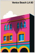 JUNIQE - Poster in kunststof lijst Vintage Venetië LA 80 -30x45
