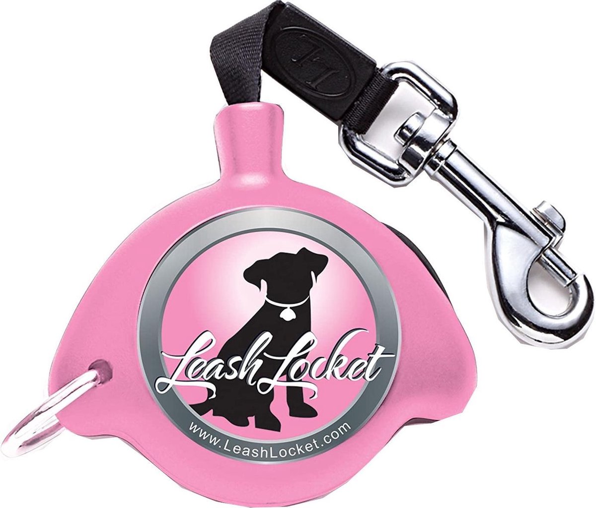 Altranet Hondenriem Leashlocket Nylon Roze Maat S