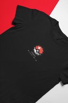 Pokeball Pixel Art Zwart T-Shirt - Kawaii Anime Merchandise - Pokemon - Unisex Maat L