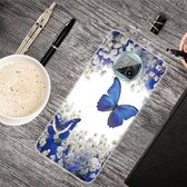 Voor Xiaomi Mi 10T Lite 5G Gekleurde tekening Clear TPU beschermhoesjes (vlinder)