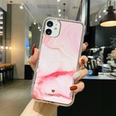 IMD aquarel weergavepatroon schokbestendig TPU beschermhoes voor iPhone 11 (B6)