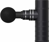 Mini Fascia Gun USB Opladen Draagbare Spierontspanningsmassager (Obsidian Black)-Geen