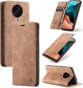 Voor Geschikt voor Xiaomi Redmi K30 Pro CaseMe-013 Multifunctionele horizontale flip lederen tas met kaartsleuf & houder & portemonnee (bruin)