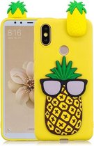 Voor Xiaomi Redmi S2 3D Cartoon patroon schokbestendig TPU beschermhoes (grote ananas)