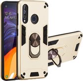 Voor Samsung Galaxy A60 & M40 2 in 1 Armor Series PC + TPU beschermhoes met ringhouder (goud)
