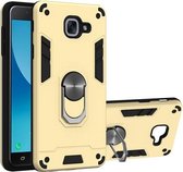 Voor Samsung Galaxy J7 Max 2 in 1 Armor Series PC + TPU beschermhoes met ringhouder (goud)