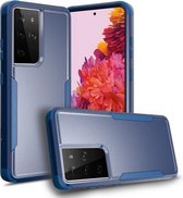 Voor Samsung Galaxy S21 Ultra 5G TPU + PC schokbestendige beschermhoes (koningsblauw)
