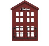 Massief houten muur opknoping bloem muur decoratieve muur opknoping zonder nagels (Crimson)