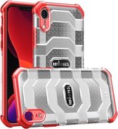 wlons Explorer Series PC + TPU beschermhoes voor iPhone XR (rood)