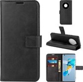 Voor Huawei Mate 40 Retro Kalfspatroon Gesp Horizontale Flip Leren Case met Houder & Kaartsleuven & Portemonnee (Zwart)