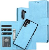 Voor Samsung Galaxy Note10 Retro 2 in 1 Afneembare Magnetische Horizontale Flip TPU + PU Leren Case met Houder & Kaartsleuven & Fotolijst & Portemonnee (Hemelsblauw)