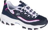 Skechers D'Lites Dazzling Canvas 149236-NVPR, Vrouwen, Marineblauw, Sneakers, maat: 35