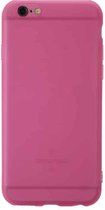 Voor iPhone 6 schokbestendig mat TPU transparante beschermhoes (roze)